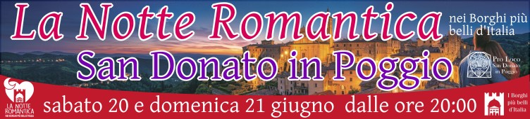 La Notte Romantica 2026 a San Donato in Poggio: programma e info sulla terza edizione